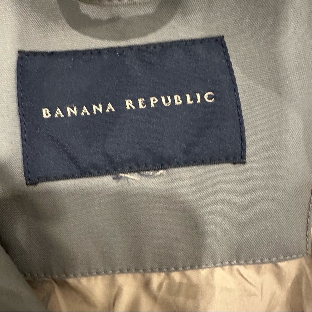 Banana Republic Grey/Green/Beige Unisex Jacket/Coat - Picture 4 of 12